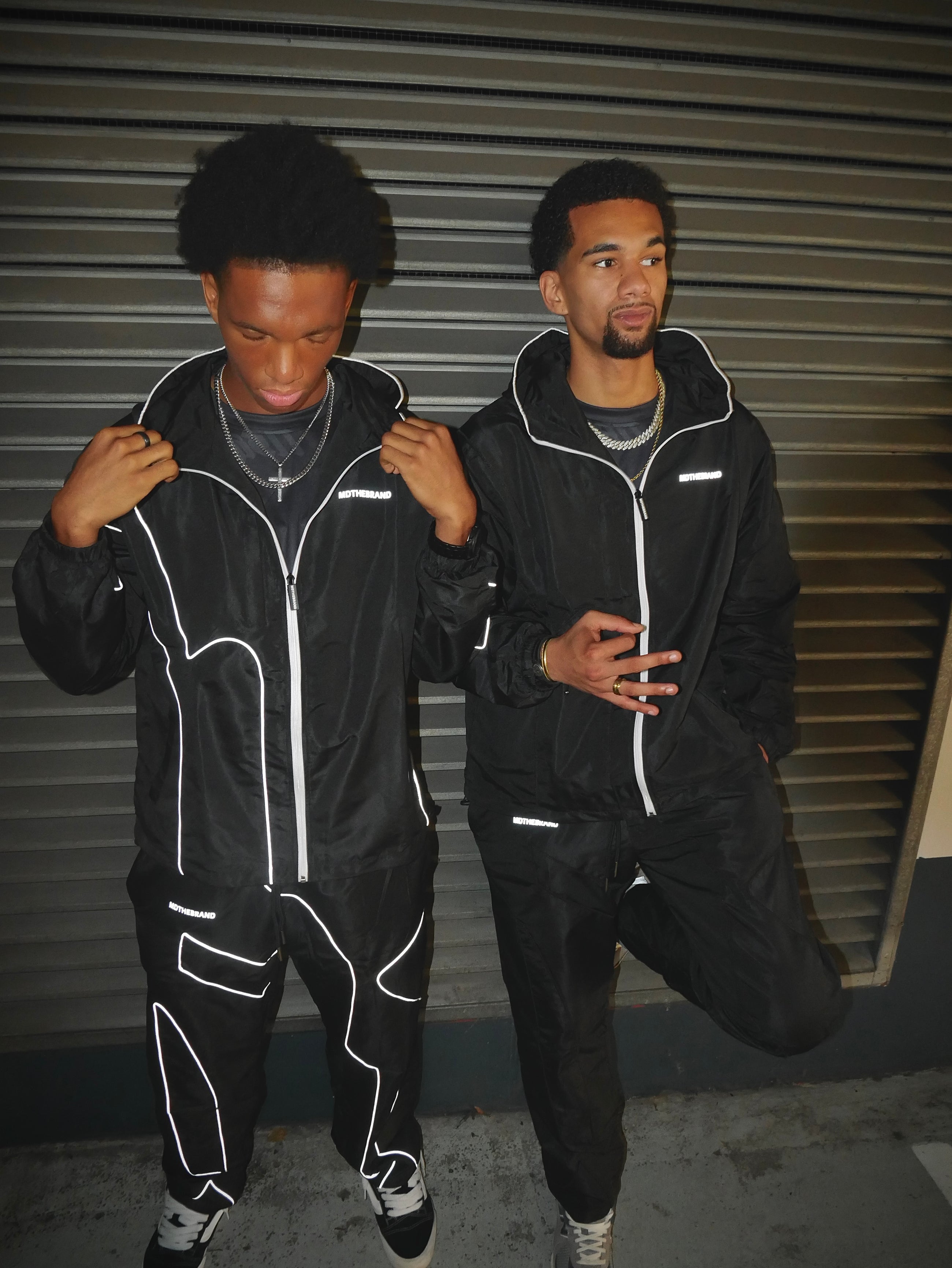 WINDBREAKER PANTS - BLACK