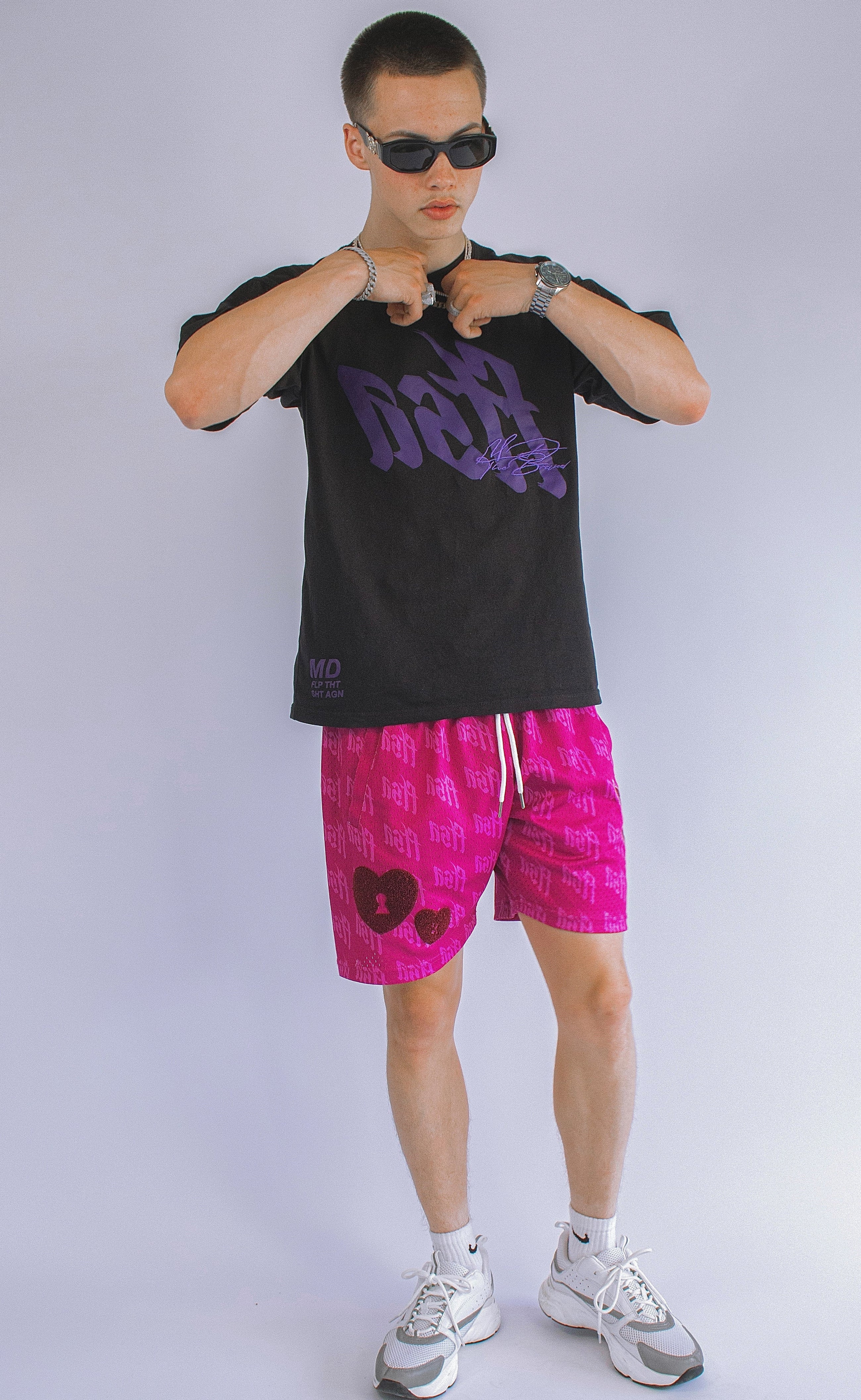 "FTSA" Mesh Shorts - Purple