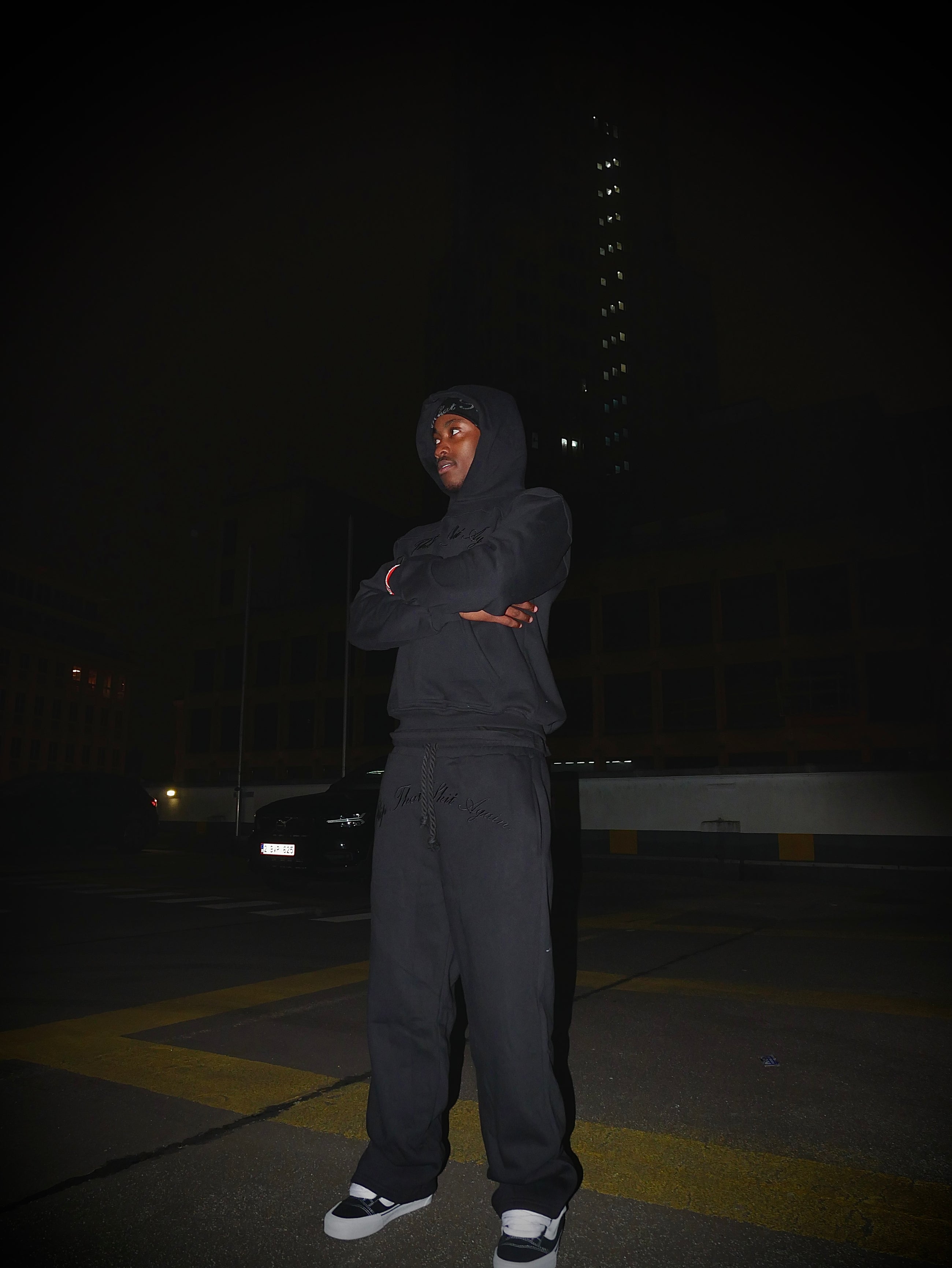 Pantalones “Flip That Shit Again”-NEGRO