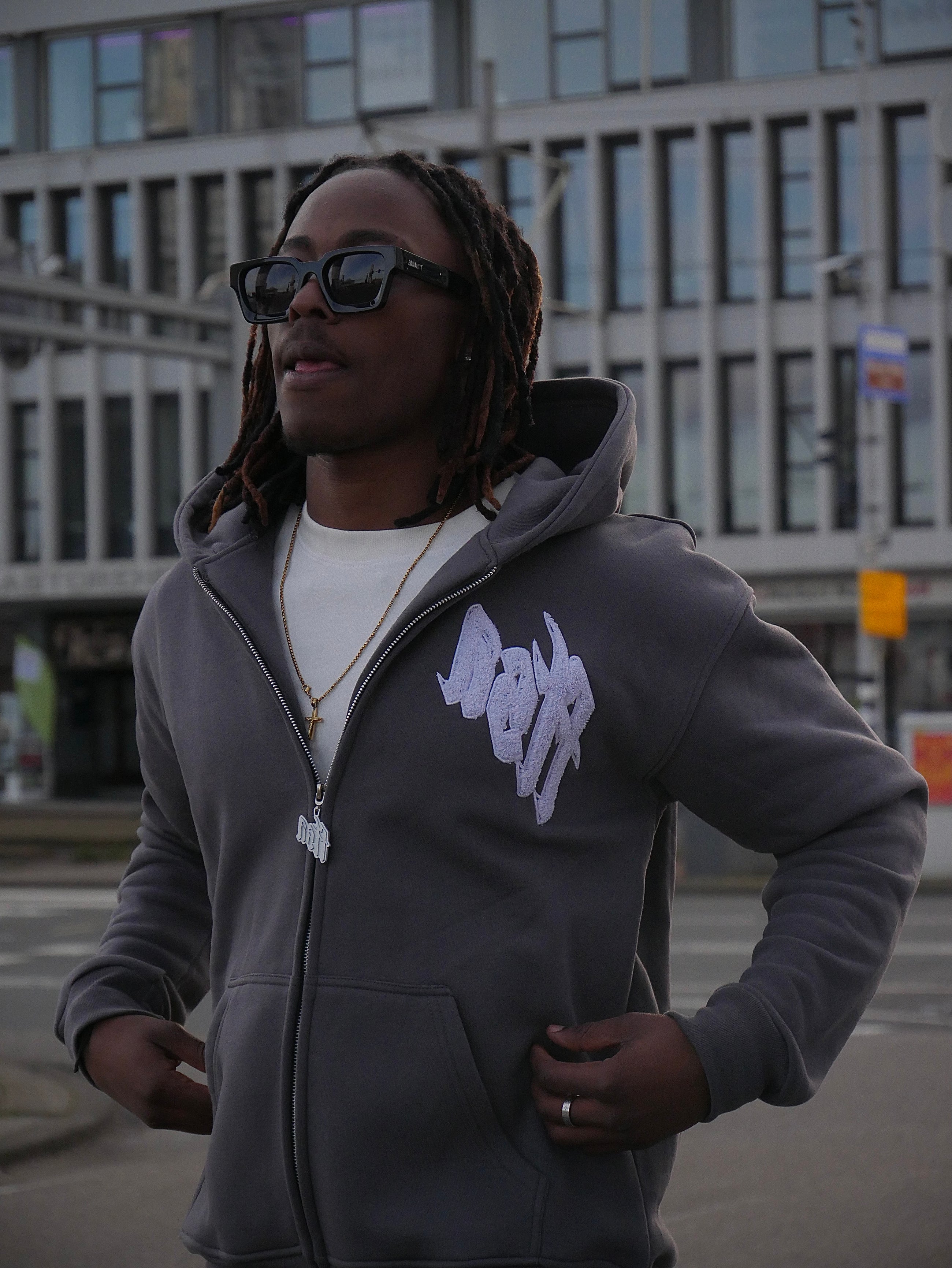FTSA Zipped Hoodie - GREY