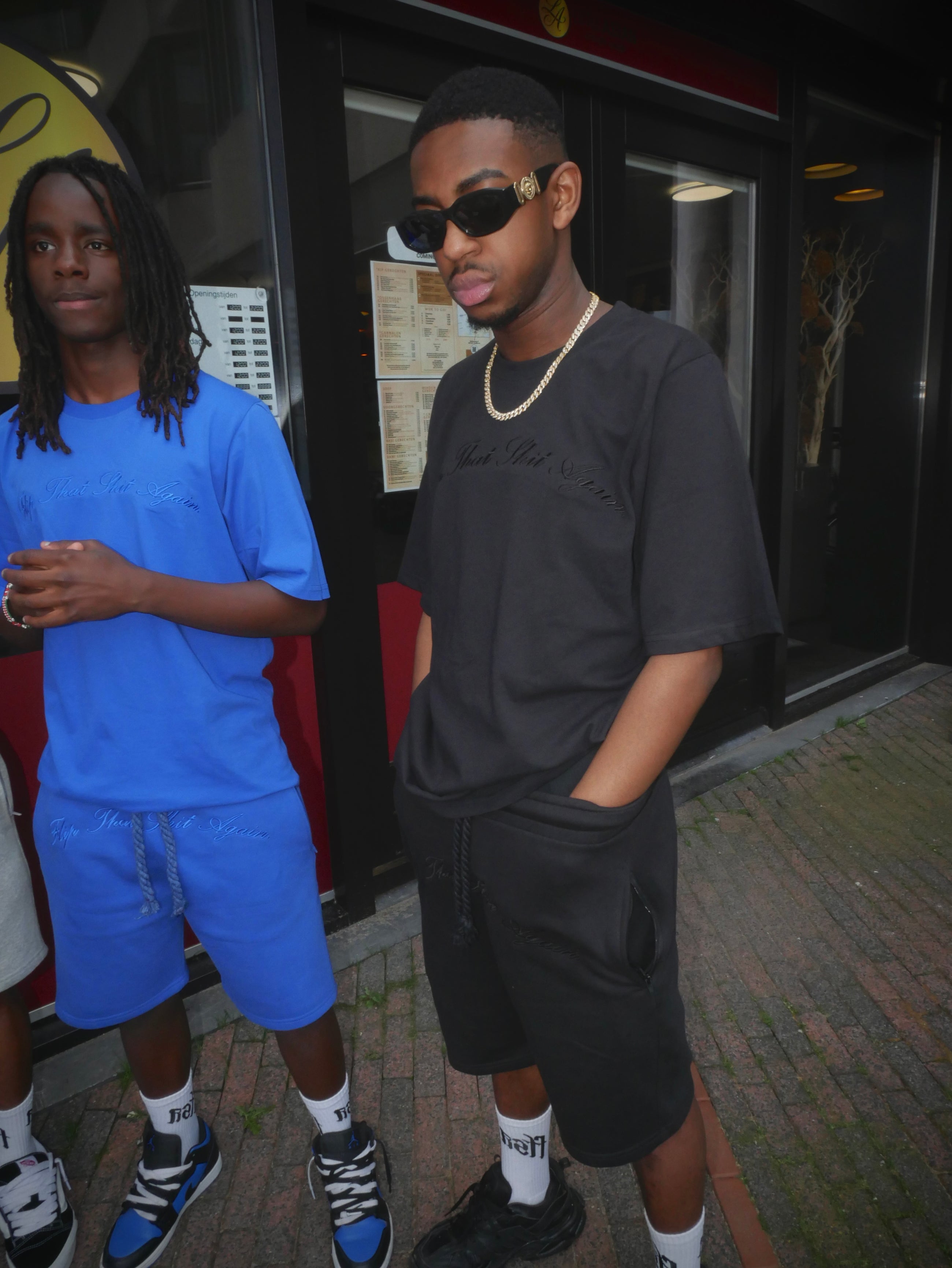 "Flip That Shit Again." T Shirt - BLACK