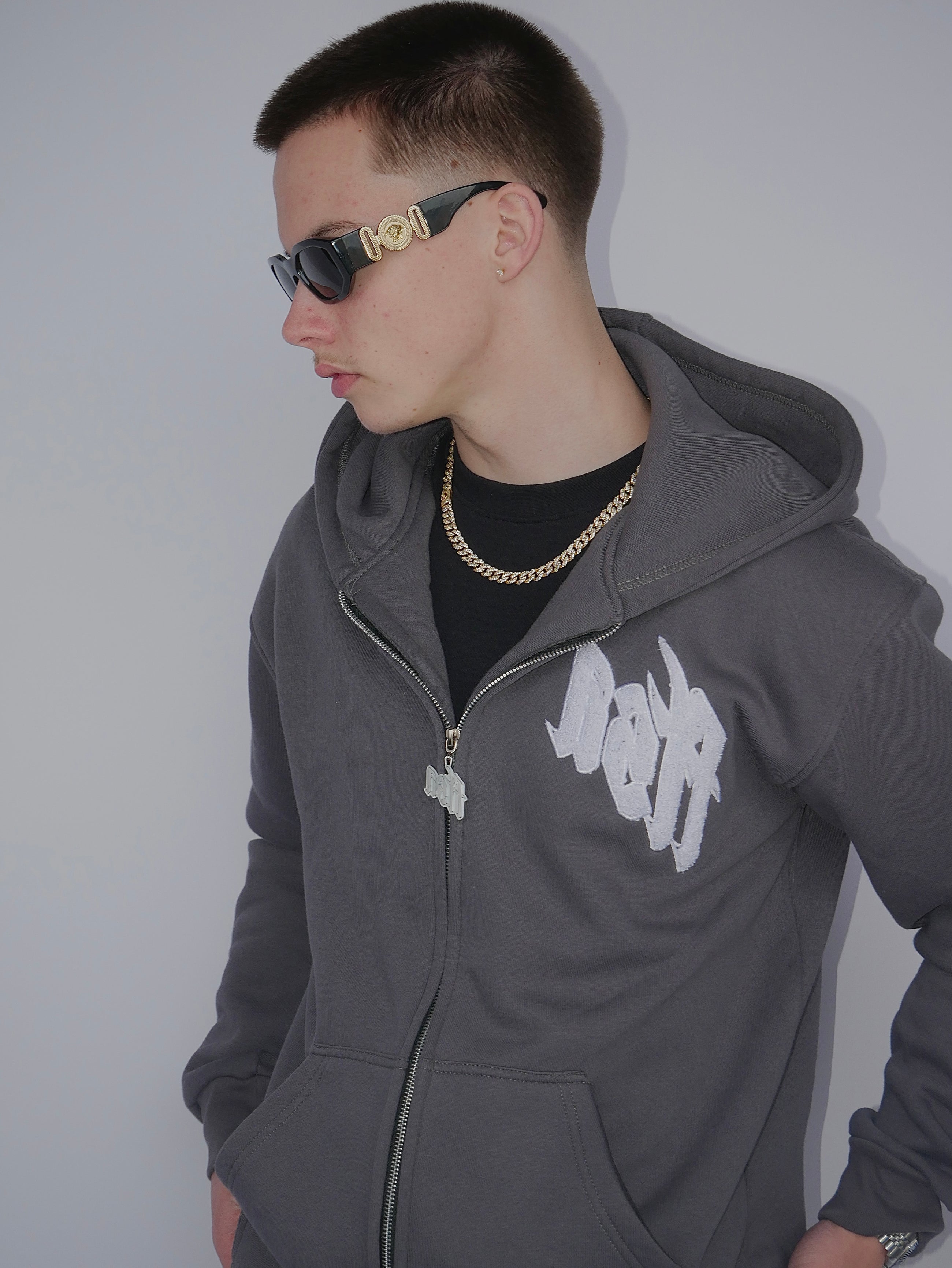 FTSA Zipped Hoodie - GREY