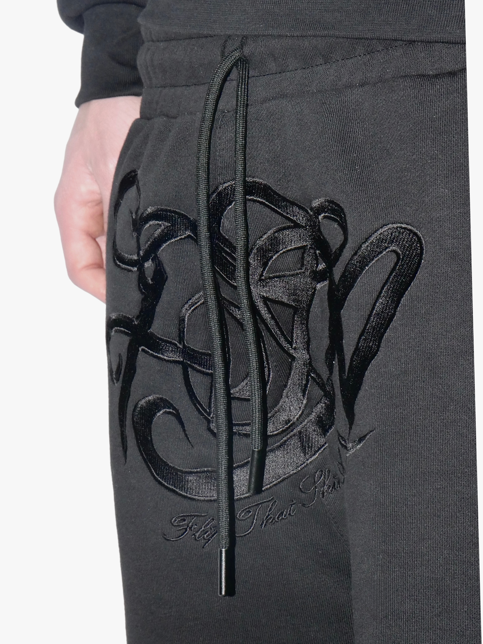 "Flip That Shit Again." V2 | Pants - BLACK