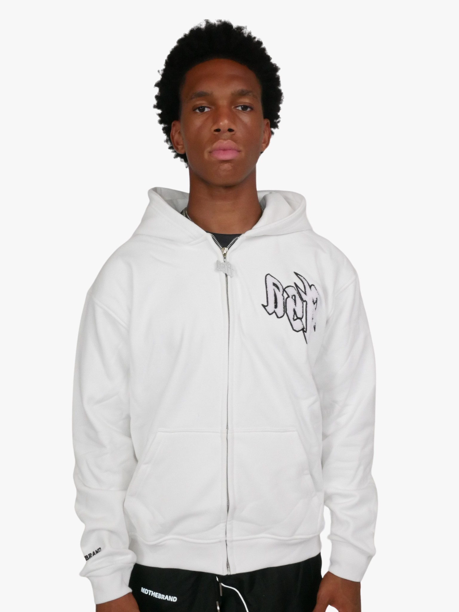 FTSA Zipped Hoodie - WHITE