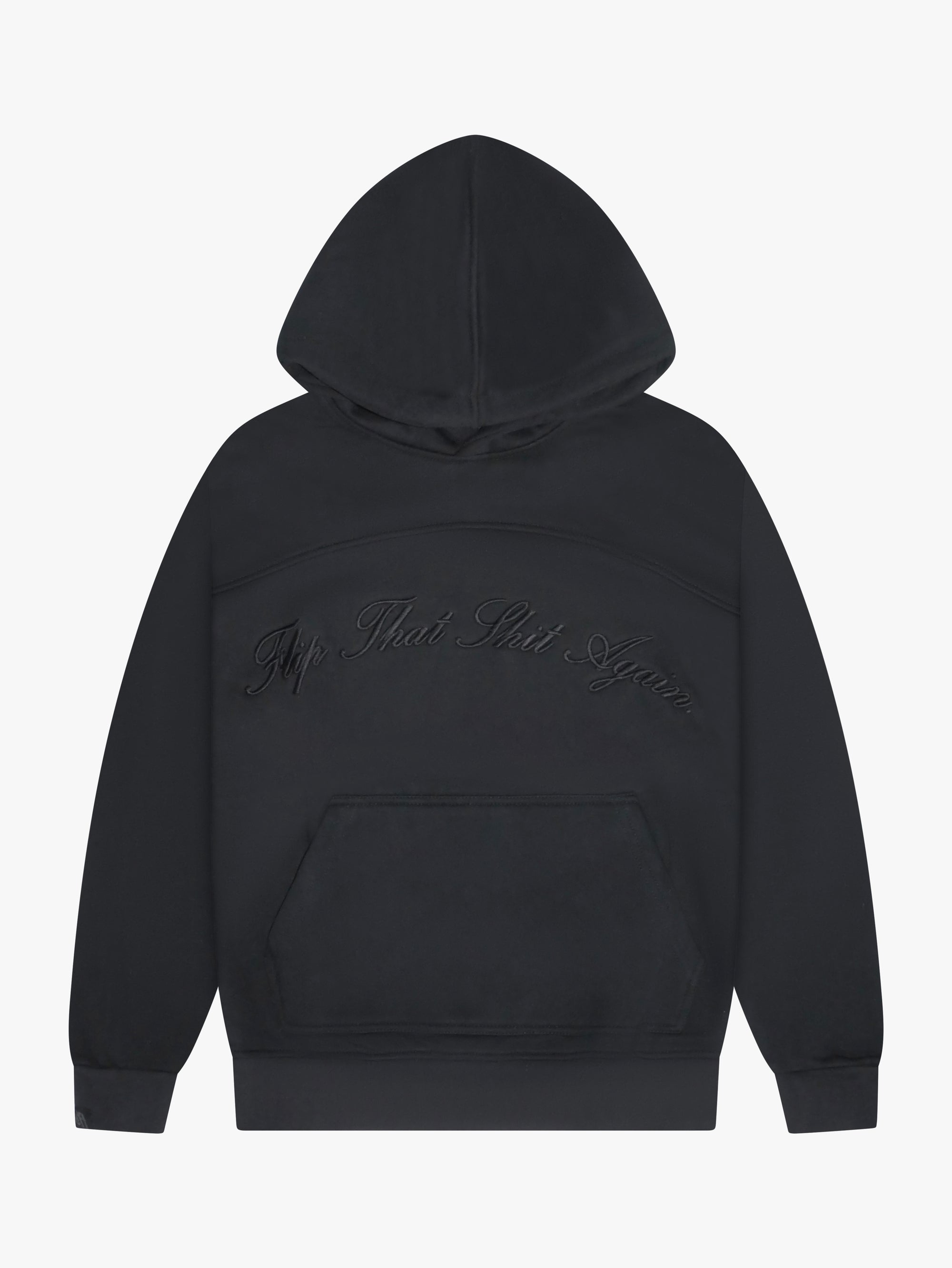 "Flip That Shit Again" Hoodie-Schwarz