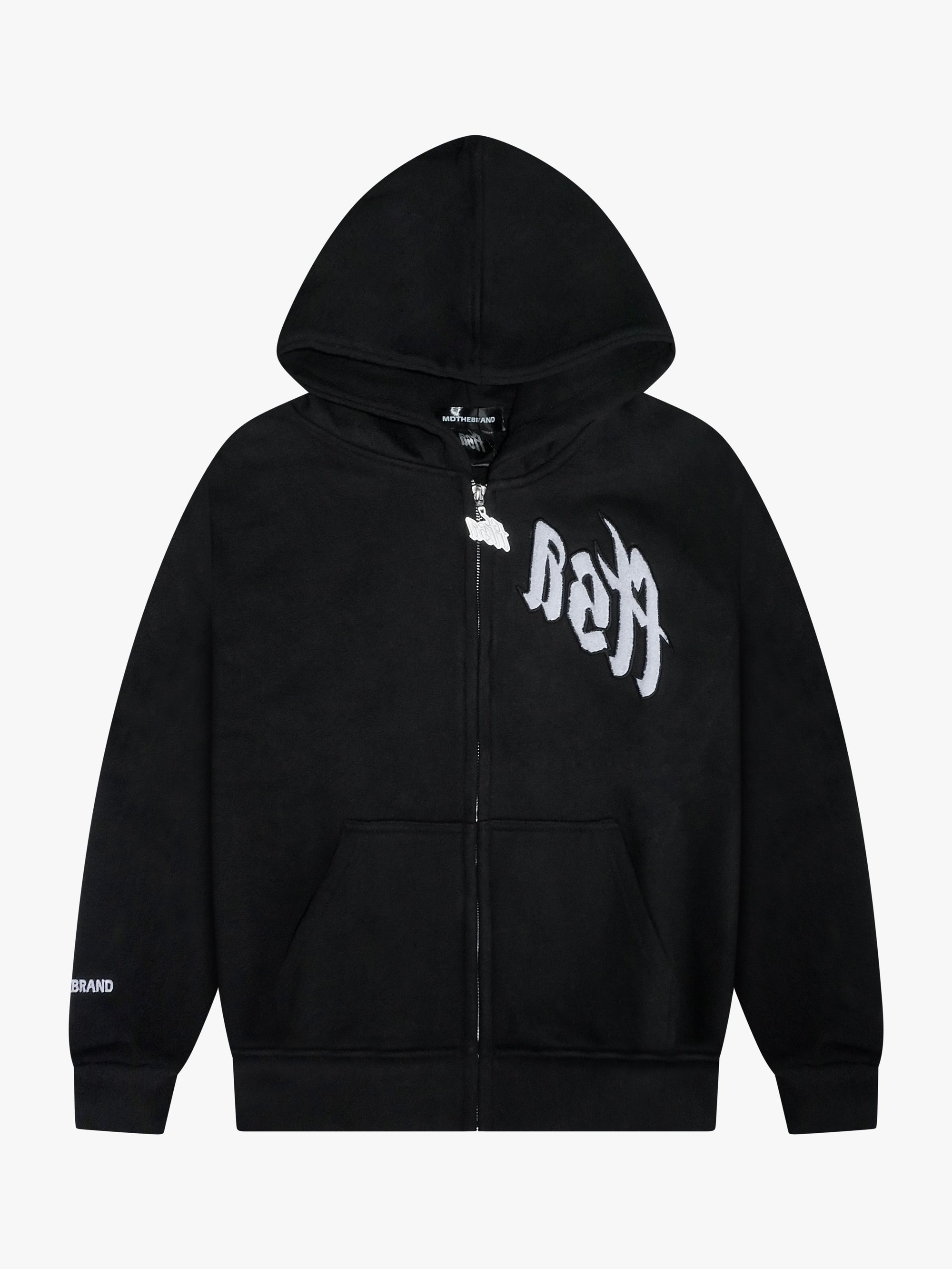 FTSA Zipped Hoodie - BLACK