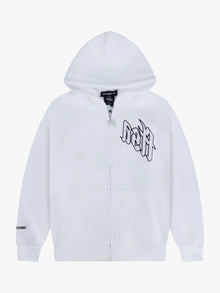 FTSA Zipped Hoodie - WHITE