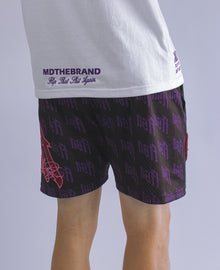 Shorts in rete "FTSA"-Nero