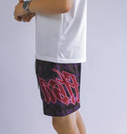 Shorts in rete "FTSA"-Nero