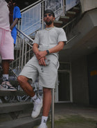 "Flip That Shit Again." Shorts - GREY