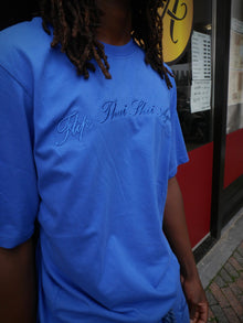 "Flip That Shit Again." Shorts - BLUE