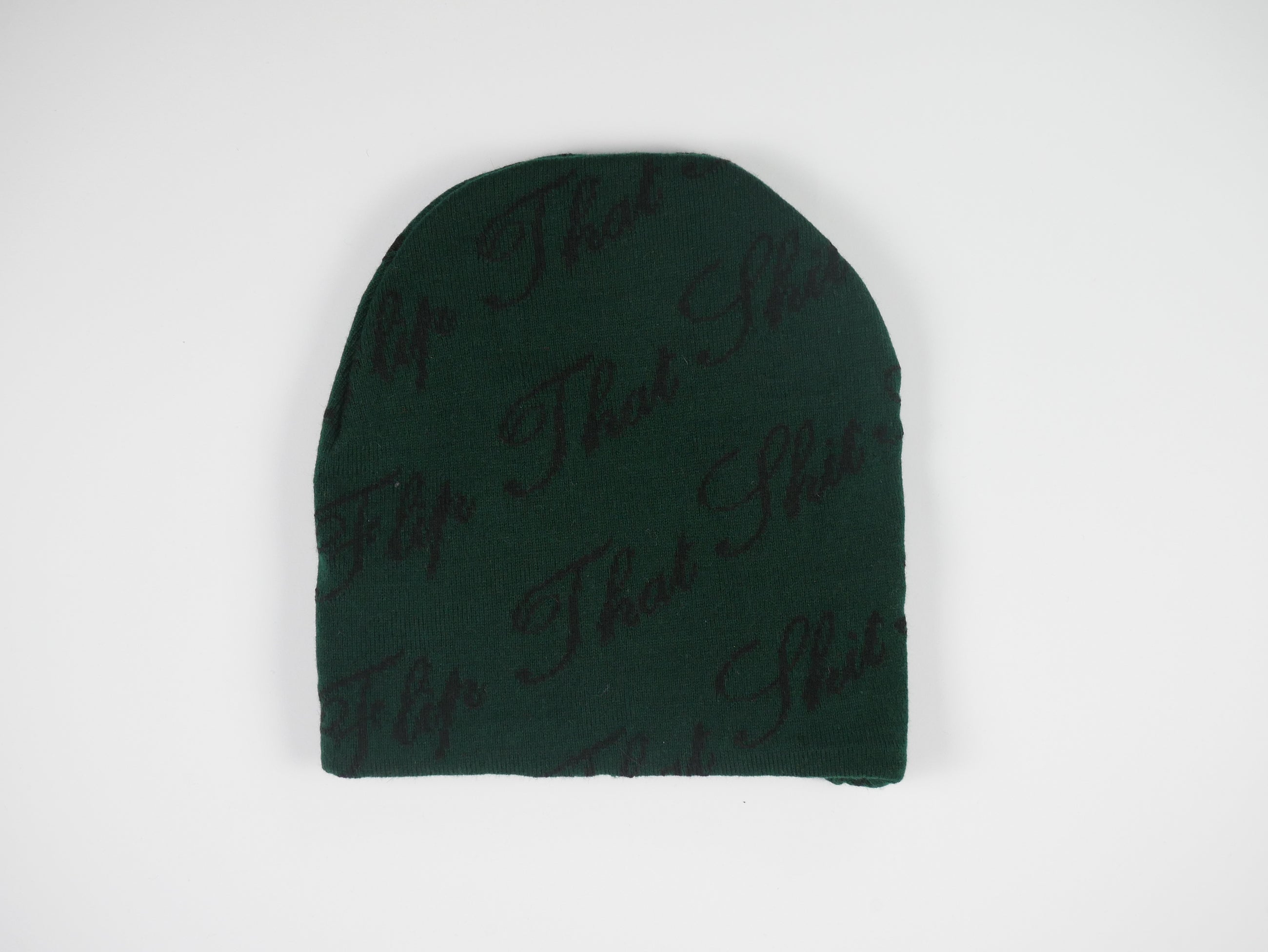 "Flip That Shit Again." Beanie - Green